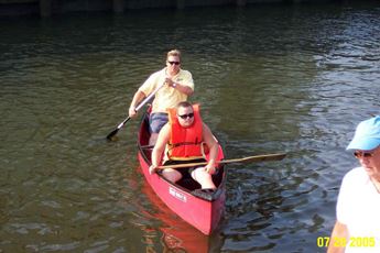 A boat being used at practice